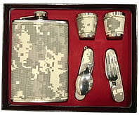 Wiskera Licorera de 8 Oz con Cubiertos